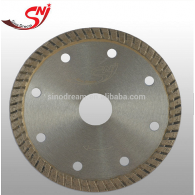 105mm Sintered Turbo Diamond Saw Blade cutting for marble and granite