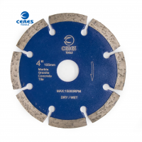 Dry cutting segment diamond saw blade for cutting stone